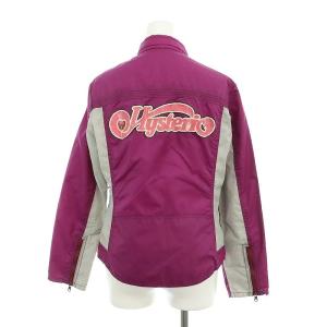 HYSTERIC GLAMOUR ロゴプリント ナイロン ブルゾン フルジップ F 紫 マルチカラー /YQ OS