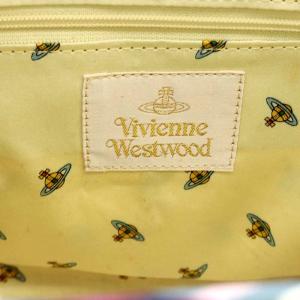 Vivienne Westwood ハンドバッグ タータンチェック オーブ がま口 水色 ブルー パープル ホワイト