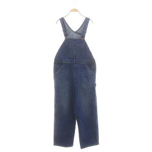 24SS S.ShioriS デニムサロペット オーバーオール テーパードパンツ 38 ブルー