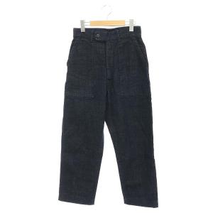 ツイードデニムの908ベイカーパンツ ジーンズ テーパード ジッパーフライ 28 紺 ネイビー