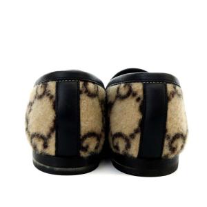 GUCCI ローファー ホースビット GGパターン 36 ベージュ 603724