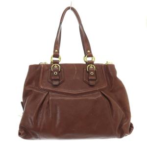 COACH マディソン キャリーオール ショルダーバッグ ハンドバッグ 2way レザー 茶色 ブラウン 14574