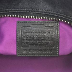 COACH ハンドバッグ ロゴ レザー 2way ショルダーバッグ 黒 ブラック F15455
