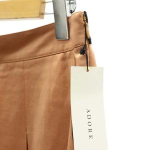 ADORE 23SS ラスタートリコチンパンツ リネン混 38 M ベージュ