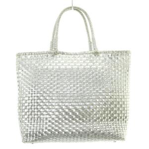 ANTEPRIMA イントレッチオ スモール ハンドバッグ インナーバッグ付き シルバー色