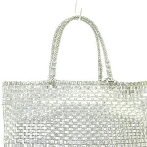 ANTEPRIMA イントレッチオ スモール ハンドバッグ インナーバッグ付き シルバー色