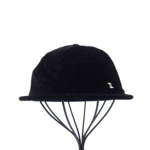 CHANEL 22AW ココマーク ベルベット キャップ 帽子 ベロア M ブラック  AA8595