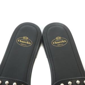 Church's スリッポンサンダル DEE DEE MET 38 ブラック DX0088