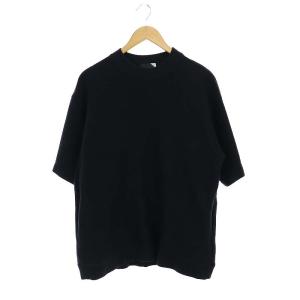 コットン ビッグシルエット カットソー プルオーバー 半袖 2 S 黒 ブラック /SY OS