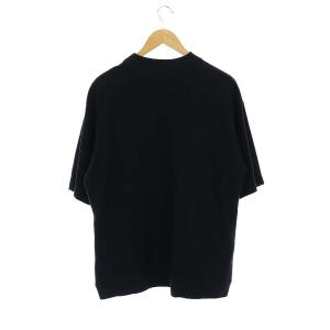 ATON コットン ビッグシルエット カットソー プルオーバー 半袖 2 S 黒 ブラック /SY OS