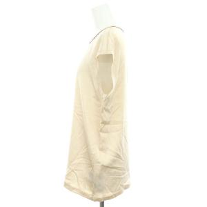 Max Mara シルクノースリーブトップス カットソー サテン 42 ライトベージュ 81660166