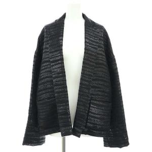 LOEWE ラメボーダーセットアップ 上下 テーラードジャケット タイトスカート ひざ丈 36 黒 ブラック