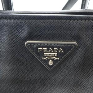 PRADA トートバッグ ハンド 三角ロゴプレート サフィアーノレザー ブラック BR5134