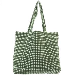 Ron Herman SZ Blockprints SMALL GINGHAM トートバッグ ハンドバッグ グリーン