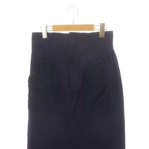 Mame Kurogouchi 22SS Cording Embroidered Nep-Cotton Skirt