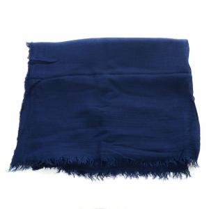Faliero Sarti Azzurrina ストール ショール カットオフ カシミヤ混 紺 ネイビー 0024