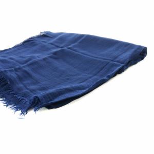 Faliero Sarti Azzurrina ストール ショール カットオフ カシミヤ混 紺 ネイビー 0024