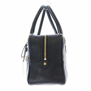 J&M DAVIDSON MINI MIA ハンドバッグ レザー ロゴチャーム クロシェット 南京錠 ブラック