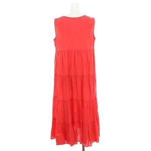 Merlette ノースリーブ ギャザーロングワンピース ミモレ丈 XS 赤 レッド 2084930 /MI OS