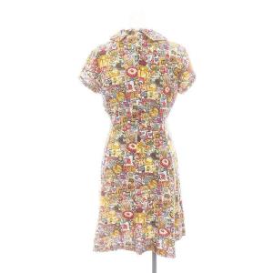 HYSTERIC GLAMOUR 総柄ワンピース ひざ丈 半袖 F マルチカラー