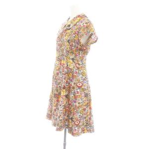 HYSTERIC GLAMOUR 総柄ワンピース ひざ丈 半袖 F マルチカラー