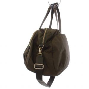 agnes b. ボストンバッグ ショルダーバッグ 2WAY 南京錠 鍵付き ナイロン カーキ