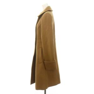 BLUE LABEL CRESTBRIDGE ウール メルトン ダブルブレストコート アウター 38 キャメル