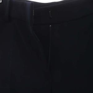 FOXEY NEW YORK ストレートパンツ センタープレス ジッパーフライ 40 紺 ネイビー 24907