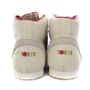 Onitsuka Tiger MEXICO MID RUNNER スニーカー シューズ レザー US5.5 24cm 白 ホワイト 赤 レッド THL328