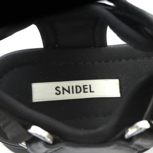 SNIDEL サンダル プラットフォーム 24.5cm 黒 ブラック /AK4