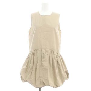 24SS Balloon チュニックブラウス バルーン ノースリーブ プルオーバー ベージュ