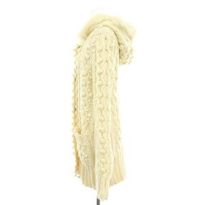 美品】EPOCA 羊革 毛皮 ドッキングニットライダースジャケット 40