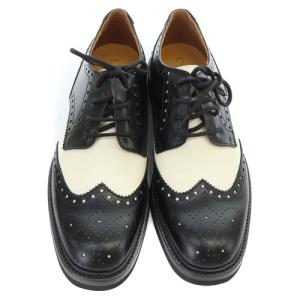 Christian Dior TEDDY-D ウイングチップレースアップシューズ 36.5  ホワイト ブラック