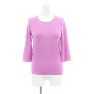 サイドリブクルーネックカットソー Tシャツ 七分袖 3 ラベンダー /DO OS SH