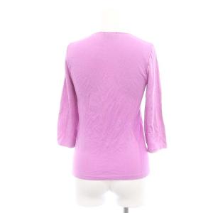 PLEATS PLEASE ISSEY MIYAKE サイドリブクルーネックカットソー Tシャツ 七分袖 3 ラベンダー /DO OS SH