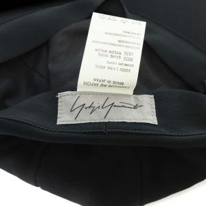 Y's ヨウジヤマモト 帽子 野球帽 キャップ ウール 黒 ブラック FV-H30-532