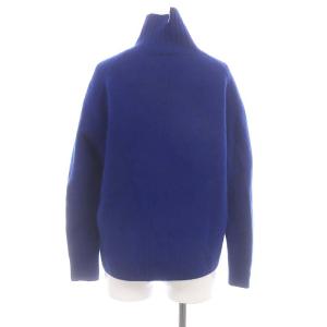 ESTNATION ボトルネックニット セーター 長袖 F 青 ブルー