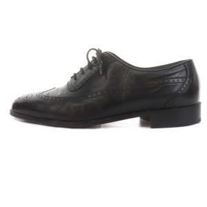 BALLY ウイングチップ レザー シューズ 6.5 24.5cm 黒 ブラック