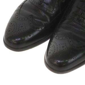 BALLY ウイングチップ レザー シューズ 6.5 24.5cm 黒 ブラック