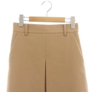 ESTNATION 24SS ボックスプリーツ セミフレア スカート マキシ ロング タック 36 S ベージュ