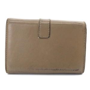 SAINT LAURENT PARIS 6連キーケース 三つ折り レザー グレージュ