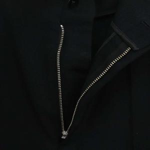 ATON WOOL GABARDINE ハイウエストパンツ ウール 2 S 黒 ブラック