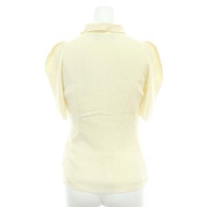 CELFORD 22AW 衿付きウールニットプルオーバー カットソー 半袖 インナー付き 38 アイボリー