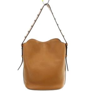 J&M DAVIDSON DINA ハンドバッグ ワンハンドル ショルダーバッグ ワンショルダー スタッズ レザー ブラウン