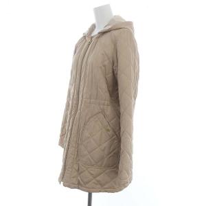 BLUE LABEL CRESTBRIDGE フーディ キルティングジャケット ジップアップ 36 ピンク