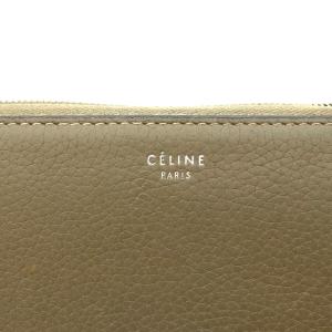 CELINE フィービー期 長財布 ラウンドファスナー グレー S-GB-1123