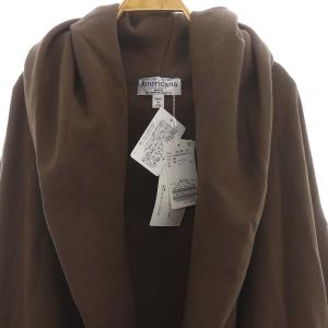 AMERICANA AMERICANA HOODIE GOWN ガウン パーカー 長袖 裏起毛 ONE 茶 ブラウン