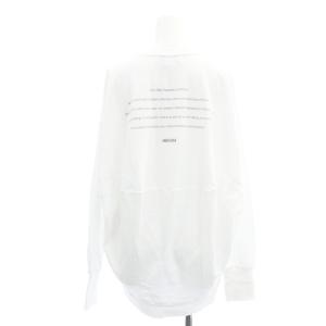 AMERICANA ロゴスウェット ロンT Tシャツ カットソー 長袖 コットン 白 茶 ホワイト ブラウン