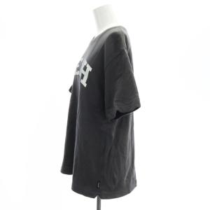 AMERICANA 半袖ロゴスウェット カットソー コットン チャコールグレー