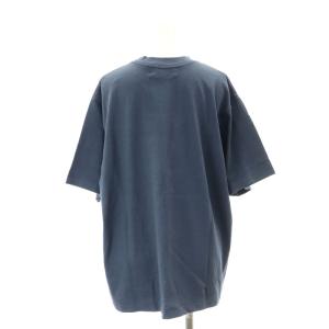 AMERICANA ロゴプリントTシャツ カットソー 半袖 ONE 紺 ネイビー